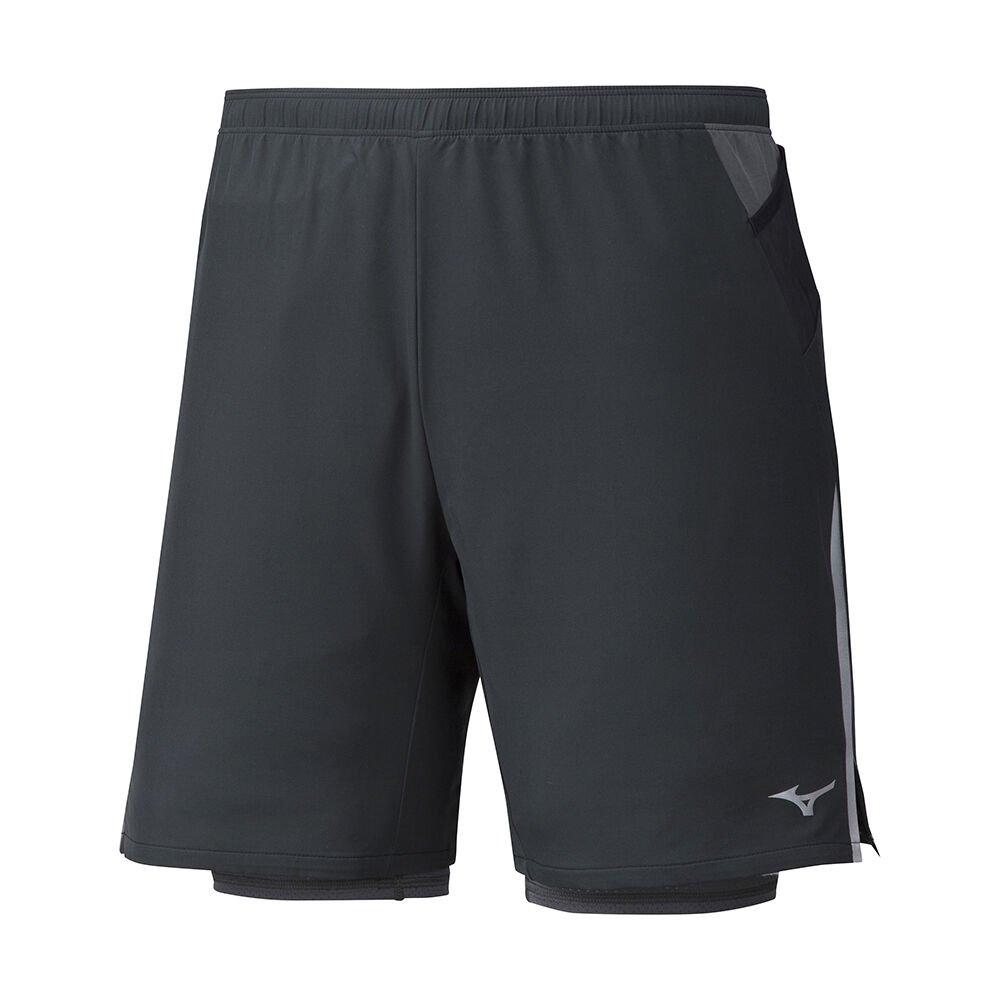 Mizuno Men's Shorts ER 7.5 2in1 Black - OKMIASN-69